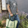 Hemp Go Green® 100% Hemp Canvas Heavy-Duty Zippered Tote Bag