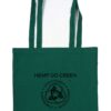 HGG1003-02 hemp go green tote bag with black logo design