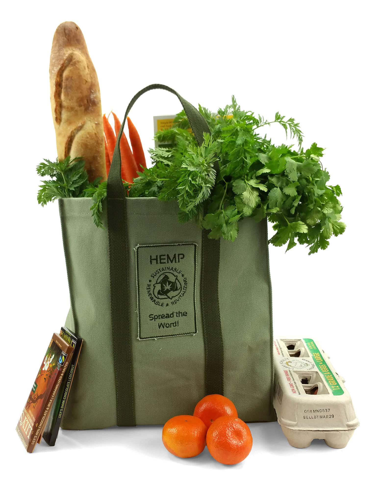 Hemp Go Green Heavy-Duty Reusable Shopping Bag